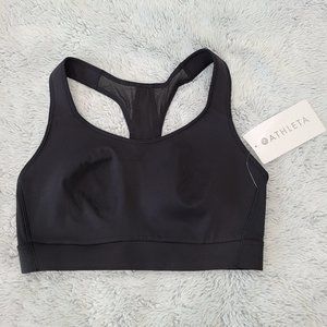 Athleta Hustle Bra Supersonic in Black Size 36D/DD